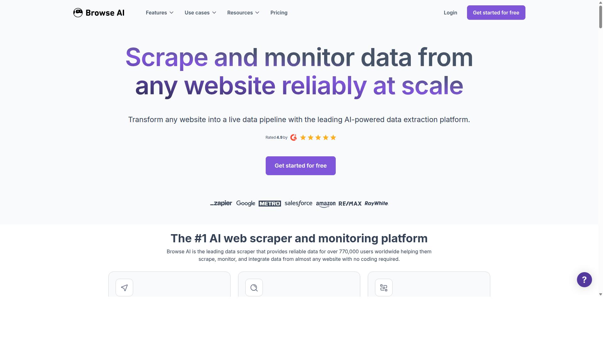 Browse AI website